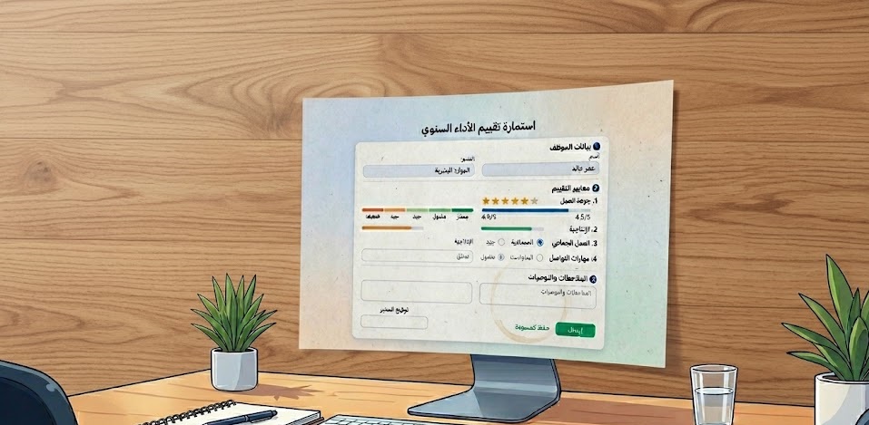 تصميم استمارة تقييم