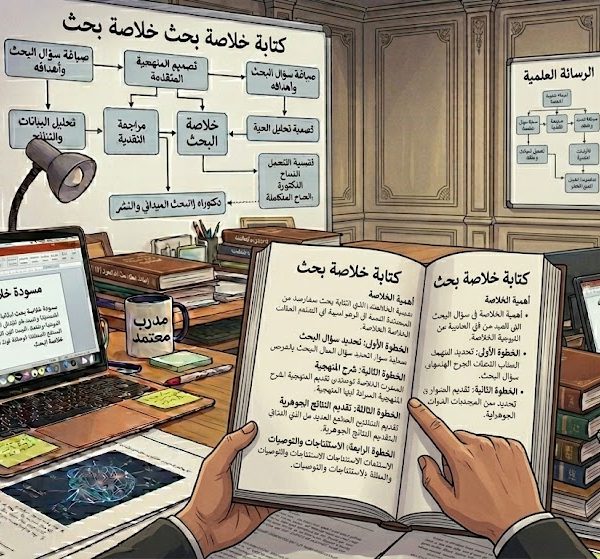 كتابة خلاصة بحث