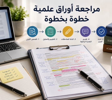 مراجعة أوراق علمية خطوة بخطوة