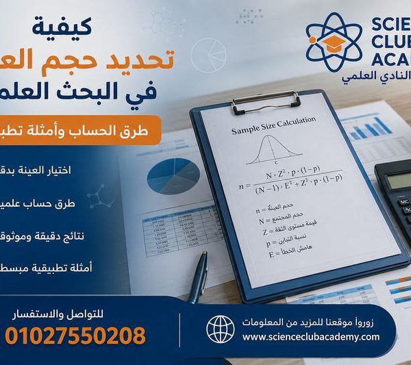 تحديد حجم العينة في البحث العلمي